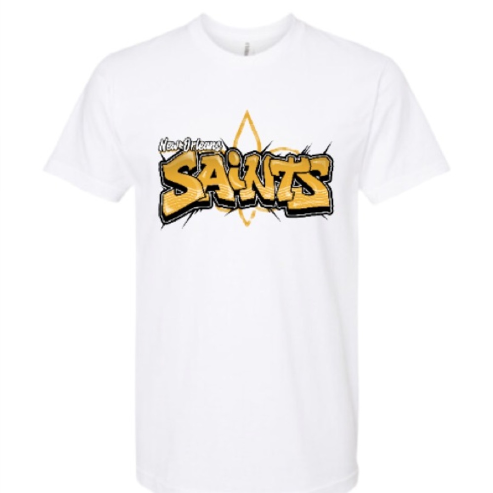Saints Graffiti T-Shirt White
